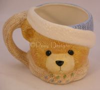 Cherished Teddies PRISCILLA HILLMAN Bear Sculpted Coffee Mug